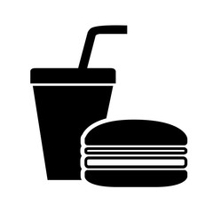 Burger fast food icon