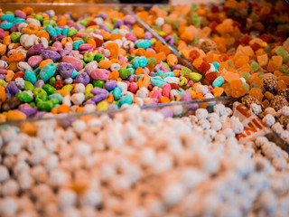 Colorful Sweets on a Moroccan Market