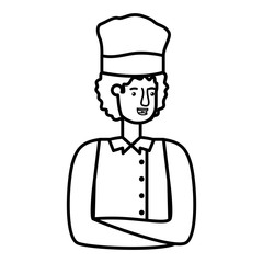 young man cook avatar character
