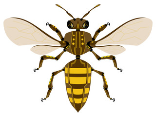 robotic bee | illustration