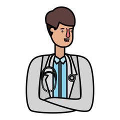 young man doctor avatar character