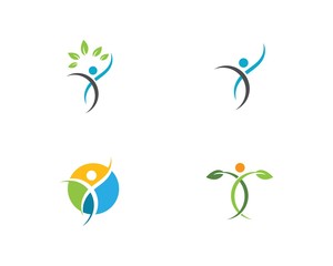 Fototapeta na wymiar Healthy Life Logo template
