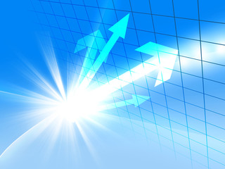 ビジネス成長　ビジネス　矢印　成長　経済　貿易　世界地図