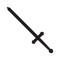 Isolated sword silhouette icon. Vector illustration design