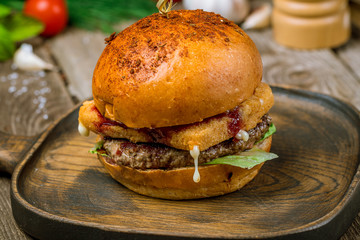 Burger with meat