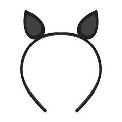 Isolated headband icon with ears. Vector illustration design