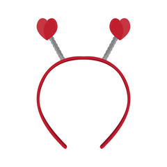 Isolated headband icon with heart shape ears. Vector illustration design