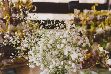 Flores para decoración de bodas
