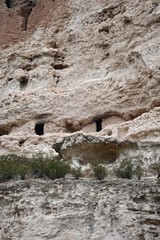 Camp Verde, Arizona, USA: Detail of the Montezuma Castle National Monument, built between approximately 1100 and 1425 AD by native peoples of the American southwest.