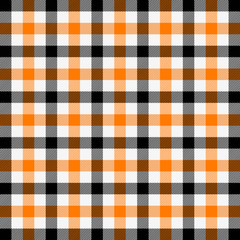 Halloween Tartan plaid. Scottish cage background