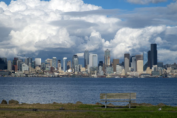 Obraz premium seattle city skyline
