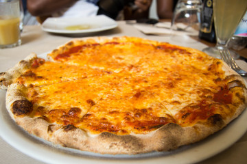 Whole margarita pizza