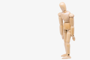 wooden figure sad disappointment