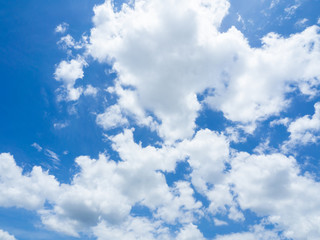 Naklejka na ściany i meble scenery view blue sky with cloud background