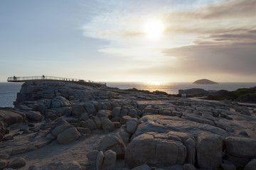 Albany Australia, sunset view at Torndirrup National Park with 