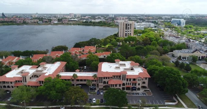 Aerial Footage of the Sand Lake Road Area, Dr. Phillips, Orlando FL