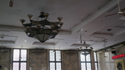 Islamic lamp in mosque