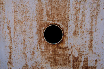 Brass porthole, ferry window frame