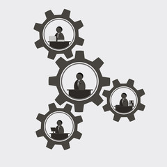 Society Gears Border Graphics