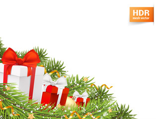 vector christmas card. holiday template