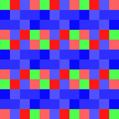 Seamless pattern background from a variety of multicolored squares.