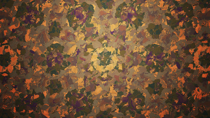 Background with a colorful, diverse cyclic pattern.