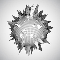 vector abstract star on background