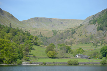 Shores of Ullswater in Lake District