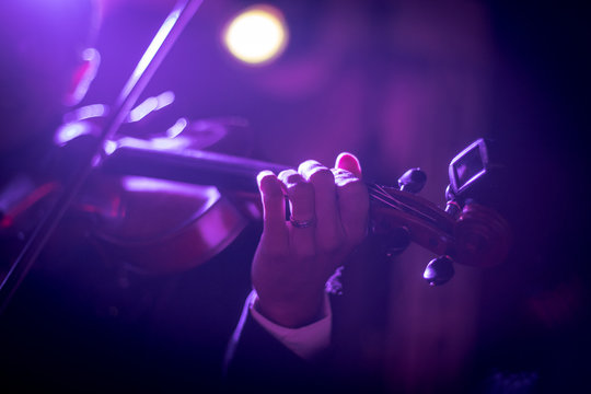 Playing the violin