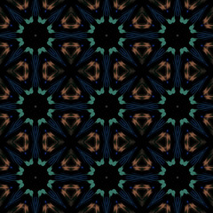 Seamless background pattern with a variety of multicolored lines.