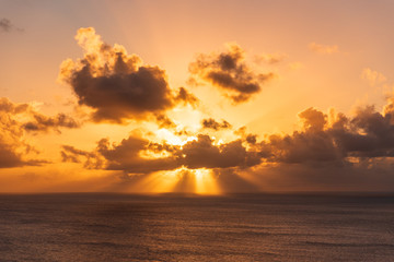 グアム　タモン湾のサンセット