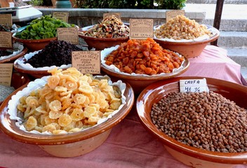 Fruits secs sur le marché espagnol
