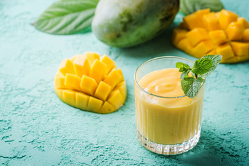 Healthy mango smoothie