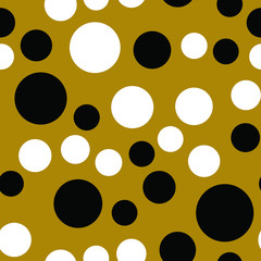 Rounds and circles. Seamless vector EPS 10. Abstract geometric pattern. Multicolor Figures. Texture for print and Banner. Flat style