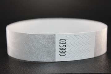 Silver color wristband for industries and business