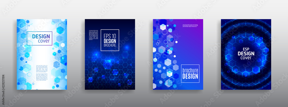 Poster hi-tech cover background. book cover layout. modern simple geometric template for business. abstract