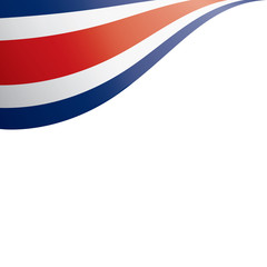 Obraz premium Costa Rica flag, vector illustration on a white background
