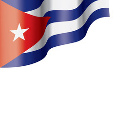 Cuba flag, vector illustration on a white background