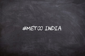 Fototapeta na wymiar #metoo movement india started against sexual abuse