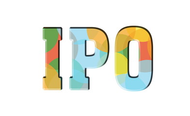 IPO color letters, logo banner