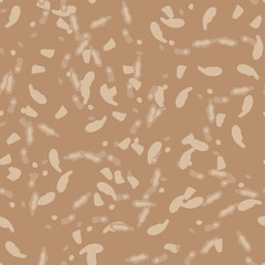 UFO military camouflage seamless pattern in different shades of beige and brown colors