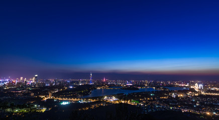 Fototapeta na wymiar nanjing city at night