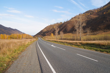Beautiful view on the way from Chemal district to Aktash,Russia.