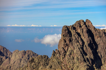 Berge Berggipfel auf Korsika