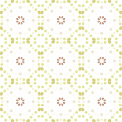 Seamless abstract pattern background with a variety of colored circles.