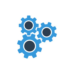 gears machinery. Settings vector icon for websites projects