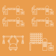 Smart automatic robotic production line.