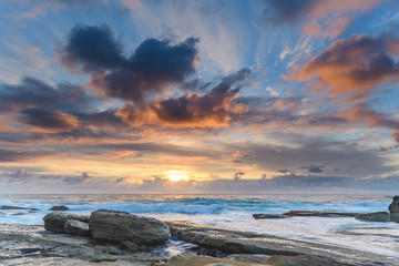 An Atmospheric Sunrise Seascape