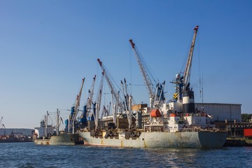 Cargo terminal, port.