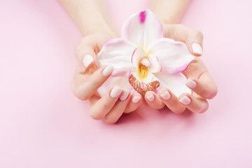 Beautiful pastel manicure